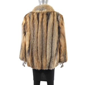 เสื้อโค้ทขนสัตว์เทียมผู้ชาย สีพื้น ปิดกระดุมเม็ดเดียว แขนปกติ ทรงหลวม สีน้ำเงินลายนูน น้ำหนัก 250-300 กรัม - Product Image 5