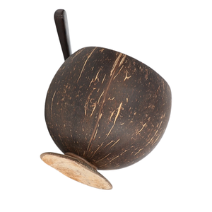 Gobelet en noix de coco personnalisé gravé sur mesure, écologique, bol en coquille de noix de coco avec logo, verre à cocktail tropical 500 ml - Product Image 3