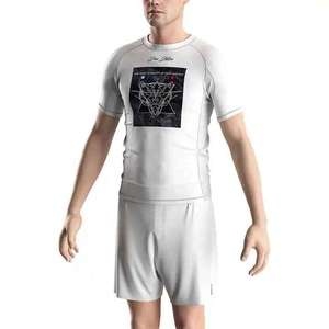 Rashguard / Bjj Rashguard / Mma Shirt / Jiu Jitsu Gear / Compression Top / Grappling Rash Guard / Short Sleeve Rashguard / Men& - Product Image 3