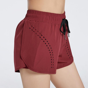 <b>Women's</b> <b>White</b> Sporty <b>Shorts</b> Solid Color Drawstring Waist Breathable Knitted Polyester Fit Regular Mid Waist - Product Image 6