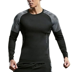 T-shirts de course pour hommes en coton, manches courtes, coupe ajustée, pour la musculation, vêtements de sport et de jogging - Product Image 3