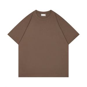 Camiseta de Manga Corta Informal de 220g, 100% Algodón, Cuello Redondo, Corte Holgado, Estilo Oversize, para Verano, Unisex - Product Image 1