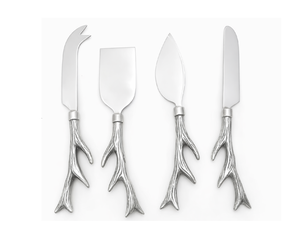 Ensemble de couteaux et épandeurs à fromage en acier inoxydable écologique avec manche en bambou, couverts classiques pour mariages, fêtes, repas à domicile PlusX - Product Image 5