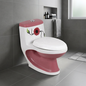 Elegant Modern Mint Green Color One Piece Toilet Designer Ceramic Sanitary Ware For African Hotel Bathroom Decor - Product Image 2
