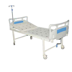 Lit d'hôpital semi-Fowler pliable de qualité supérieure en ABS avec revêtement époxy et repose-pieds à prix avantageux - Product Image 1