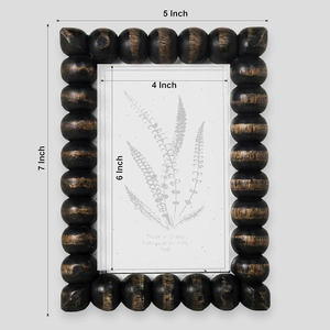Cadre photo rectangulaire en bois fait main, orné de sculptures, pour table, cadre photo décoratif horizontal - Product Image 2