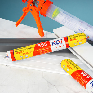 กาวซิลิโคน KGT KANG GU THAI ขายดี รุ่น 995 แห้งเร็ว 24-48 ชั่วโมง สำหรับงานภายใน/ภายนอก ติดตั้งรอยต่อ อลูมิเนียม กระจก - Product Image 5