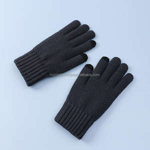 Gants en tricot chauds unisexes pour l'hiver en tissu de laine doux, légers, flexibles et parfaits pour un usage quotidien en extérieur - Product Image 5