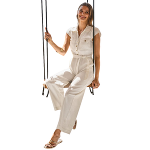 Mono de Pierna Ancha para Mujer con Bolsillos, Ropa de Moda Premium de Fabricante - Product Image 2