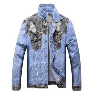 2025 New Fashion Design High Quality Men <b>Denim</b> <b>Jacket</b> Wholesale Price <b>Custom</b> Made <b>Denim</b> Cotton material Men's <b>Jackets</b> - Product Image 1