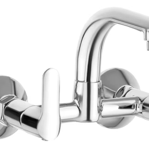 Grifo mezclador de lavabo cromado de alta calidad, grifo de agua fría y caliente para baño, material de latón duradero, sistema de plomería moderno. - Product Image 1