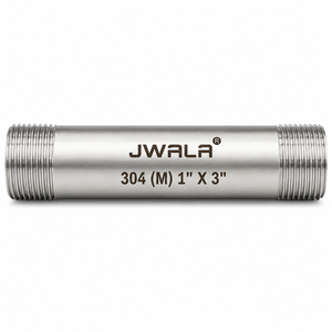 ข้อต่อท่อเกลียวสแตนเลสเกรดอุตสาหกรรม 304 ขนาด 1 นิ้ว x 3 นิ้ว สำหรับระบบท่อส่งน้ำ น้ำมัน และก๊าซ - Product Image 3