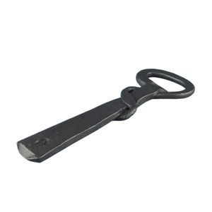 Abridor de botellas decorativo de hierro con acabado en polvo negro mate para decoración de bar, abridor de cerveza, sacacorchos para vino. - Product Image 1