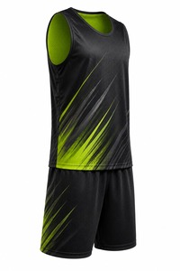 Ensemble de gilets de sport sans manches rayés noir et vert pour hommes, imprimé par sublimation, anti-humidité, pour adultes, toutes saisons - Product Image 4