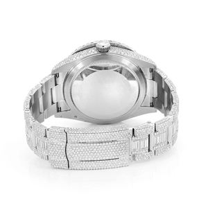 Reloj Iced Out de Moissanita con Diamantes VVS, Lujo Hip Hop, Acero Inoxidable, Cuarzo, Correa de 20mm, Esfera de Cristal - Product Image 5