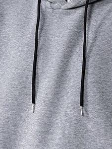 Sudaderas con Capucha para Hombre, Invierno, Color Sólido, Ecológicas, con Logotipo Personalizado, 50% Algodón, 50% Poliéster, Casuales, para Adultos, de Secado Rápido, Transpirables, Tejidas - Product Image 3