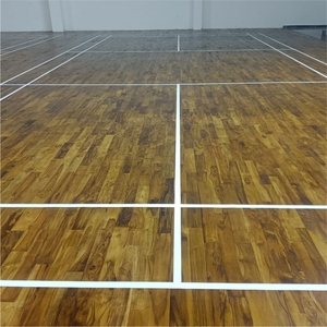 Plancher en bois dur Sundek séché au four, base amortissante pour terrain de badminton avec absorption des chocs, écologique, Gujarat - Product Image 5