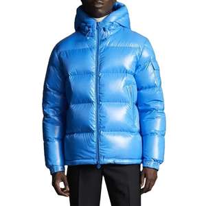 Chaqueta Acolchada para Hombre, Diseño Moderno, con Capucha, Resistente al Viento, Transpirable, para Invierno, con Cuello Alto, Material de Lona - Product Image 1