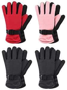 Gants de ski d'hiver imperméables, compatibles écran tactile, thermiques, en polaire polyester, pour snowboard, vente en gros personnalisée - Product Image 2