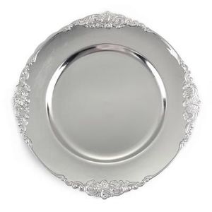 Plateau de service décoratif en métal fait main pour une décoration intérieure sophistiquée, la restauration hôtelière et le service de restaurant, pour la vente en gros - Product Image 2