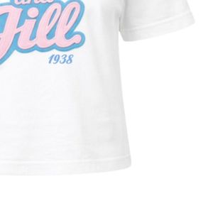 T-shirt en coton doux à col rond et manches courtes avec patch brodé Varsity – Vêtement décontracté et tendance pour tous - Product Image 6