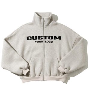 Conjunto de sudadera con capucha y cremallera para mujer, con logotipo personalizado, fabricante de conjuntos de sudaderas extragrandes. - Product Image 4