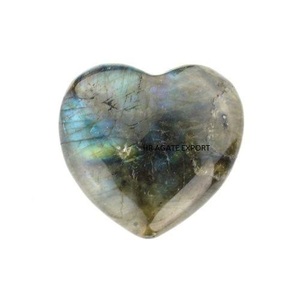 Meilleure vente de cristaux de pierres naturelles pierre précieuse de guérison agate or éclat obsidienne pierre précieuse en vrac agate coeur gonflé pour la décoration - Product Image 5