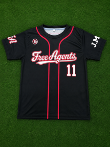Maillots de baseball personnalisés sublimés à manches courtes – Uniformes sportifs personnalisables pour clubs – Commandes en gros pour équipes – Impression intégrale sur le devant - Product Image 3