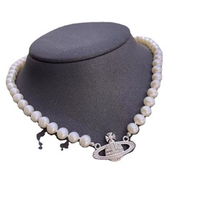 Offre Spéciale Collier de Perles d'Eau Douce Polyvalent pour Femme, Chaîne de Clavicule Ciel Étoilé Style Célébrité, Pendentif Tendance DIY Polyvalent - Product Image 5
