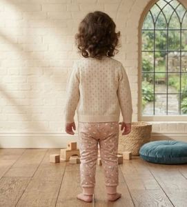 Pantalons pour bébés filles, qualité supérieure, tissu extensible doux, imprimé tulipes, prix promotionnel, prix fabricant. - Product Image 4