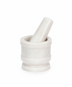 Premium White Marble Mortar Pestle – Eco Friendly Stone <b>Grinder</b> for <b>Herbs</b> Spices Kitchen Accessories Wholesale Bulk - Product Image 4