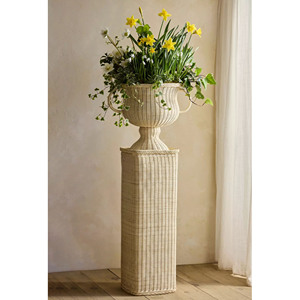 Soporte de Mimbre Estético para Plantas con Maceta Tejida, Porta Flores de Mimbre Natural, Decoración de Acento Alto para Interiores del Hogar - Product Image 6