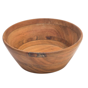 Bol en bois d'acacia design antique pour servir des collations Table basse comptoir présentoir bol vaisselle cuisine salon décor à la maison - Product Image 5