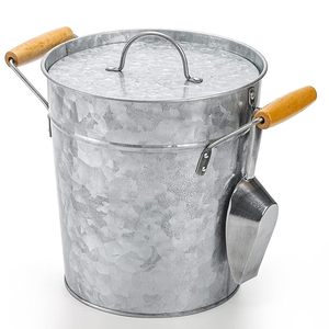 Cubo de Hielo Vintage con Tapa, Cubo de Hielo Metálico Clásico para Fiestas, Bares y Decoración del Hogar - Product Image 5