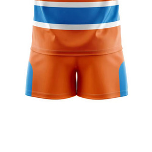 Shorts en jersey à motif imprimé, uniforme de rugby professionnel, design personnalisé confortable, ensembles d'uniformes de rugby unisexes grandes tailles en vente - Product Image 4