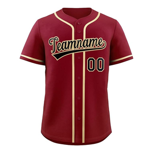 เสื้อเบสบอลแบบแห้งเร็ว 100% โพลีเอสเตอร์ ระบายอากาศได้ดี คอวี ออกแบบมาเพื่อชุดทีม กีฬากลางแจ้ง และการฝึกซ้อมประจำวัน - Product Image 1