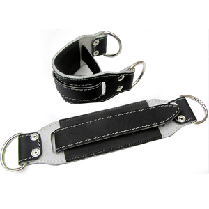 Adjustable Genuine Leather Ankle Straps for Gym <b>Cable</b> Workouts - Non-Slip Leg <b>Attachment</b> for Kickbacks and Fitness Ankle Straps - Product Image 4