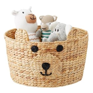 Animal Eco-Friendly Folding Multifunction Natural Seagrass Handwoven Storage <b>Basket</b> Weaving Cute Water Hyacinth <b>Gift</b> Home - Product Image 2