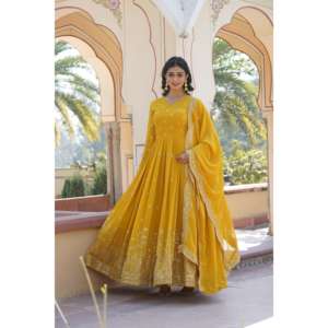 LIKSHA PREMIUM READYMADE ROBE AVEC SET-LC-1084 DUPATTA - Product Image 5
