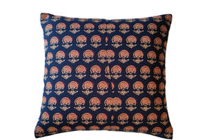 Funda de Cojín Cuadrada Personalizable, 100% Algodón, con Estampado Floral Hecho a Mano, Diseño Étnico Indio, Extraíble - Product Image 2