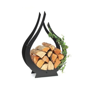 Wrought Iron Black Color Firewood <b>Log</b> Rack With Bestest Quality <b>Log</b> Rack For Fireplace Sets And Accessories - Product Image 1