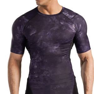 Camiseta Deportiva de Compresión Transpirable Estampada para Hombre, OEM ODM, Personalizada, al por Mayor, de Manga Larga, para Gimnasio, Fitness, Deportes, Running, Entrenamiento - Product Image 1