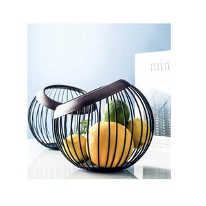 Grand panier de rangement créatif en métal pour fruits, idéal pour le bureau et la maison - Product Image 3