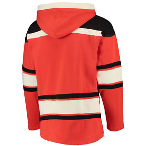 Sweat-shirts d'équipe de hockey en polyester, sweats à capuche de hockey vierges, maillots de hockey sur glace vierges personnalisables avec lacets, vente en gros - Product Image 3