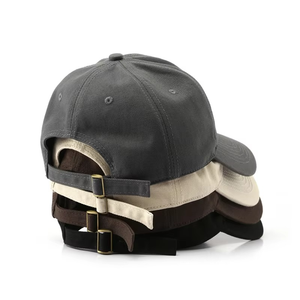 Juego de Gorras de Béisbol Unisex de Algodón Multicolor, Ajustables, de 6 Paneles, Lisas, con Visera Curva, para Deportes al Aire Libre, de Color Sólido - Product Image 2