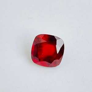 Lot en gros de pierres précieuses naturelles de grenat rouge 6x6mm, taille coussin, facettées, calibrées, pour la fabrication de bijoux - Product Image 3