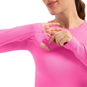 T-shirt de compression respirant pour femme, coupe ajustée, idéal pour la gym, le fitness, la course et l'entraînement sportif - Product Image 5