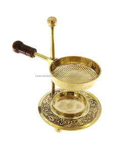 Quemador de incienso de resina ajustable de latón con aspecto antiguo, sin carbón, para Bakhoor y Dhoop, ideal para Pooja y Spa - Product Image 2
