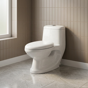 WC monobloc de style classique en céramique indienne, à double chasse, à prix abordable, pour salles de bain modernes - Product Image 1