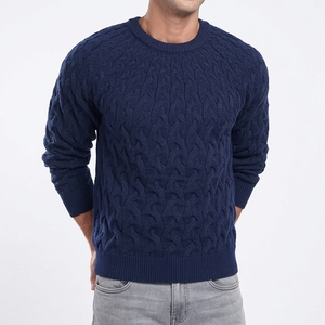 Custom <b>Chunky</b> <b>Knit</b> Men Sweater <b>for</b> Wholesale Private Label Menswear Collections with OEM ODM Factory Supply - Product Image 3